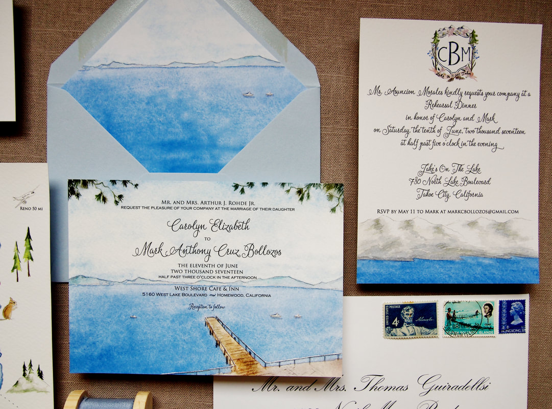 Lake Tahoe Wedding Invitations