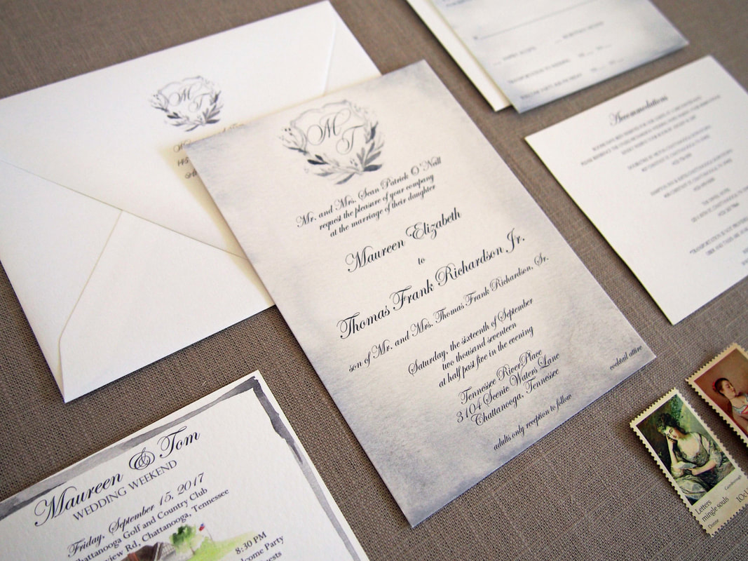 Custom Wedding Invitations Tennessee River Palace