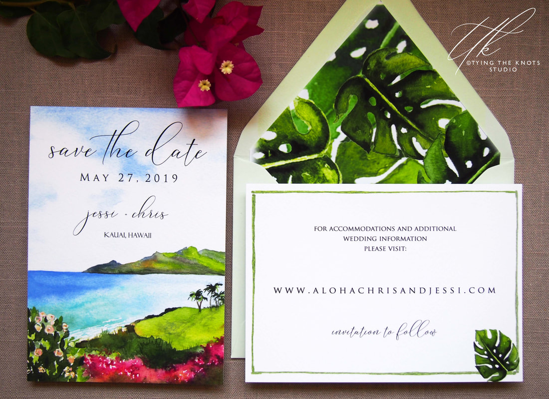 Kauai Wedding invitations
