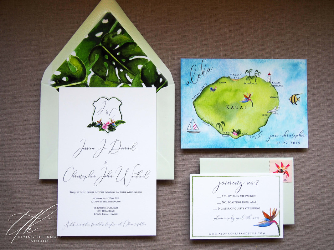 Hawaii Wedding invitations